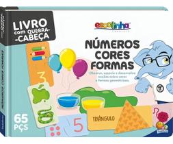 Escolinha Todolivro - Números, Cores e Formas - Livro com Quebra-Cabeças Escolinha Todolivro - Números, Cores e Formas - Livro com Quebra-Cabeças