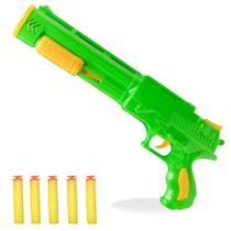 Escopeta Lança Dardos Arminha Grande De Brinquedo 5 Dardos - Pais e filhos