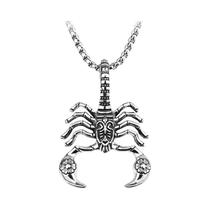 Escorpião rei pingente colar masculino nova moda metal deslizante pingente acessórios festa jóias