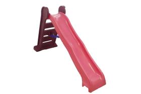 Escorrecador grande infantil PlayGround Rosa c/ Roxo contém 4 degraus suér divertido e resistente - Próprio para criança - Valentina Brinquedos
