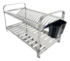 Escorredor 20 Pratos em Aço Inox Mak-Inox