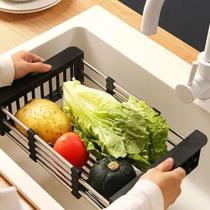 Escorredor Ajustável Pia E Alça Apoio Aço Inox Retrátil 48cm Escorredor Ajustável Pia E Alça Apoio Aço Inox Retrátil 48cm