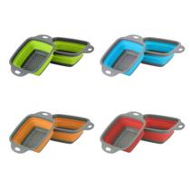 Escorredor Alimentos e Utensílios Cozinha Retrátil Silicone - Briwax