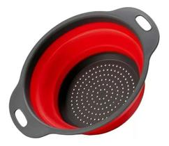 Escorredor Alimentos Utensílios Silicone Retrátil Cozinha