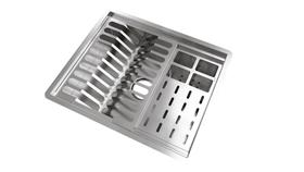 Escorredor Calha Canal Úmido De Louça Gourmet Inox Premium Escorredor Calha Canal Úmido De Louça Gourmet Inox Premium