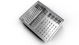 Escorredor calha Gourmet canal Embutir Inox Umido Louça Pratos Copos Escorredor calha Gourmet canal Embutir Inox Umido Louça Pratos Copos