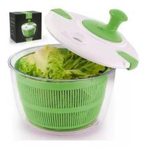 Escorredor Centrífuga Secador Manual Saladas Verduras Fácil Uso Resistente Moderno Plástico Clink