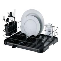 Escorredor Cor Preto E Onix Com Bico Fixo Para Vazao De Agua