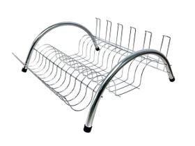 Escorredor Cromado para Pia 15 Pratos e 6 Copos Compacto e Eficiente