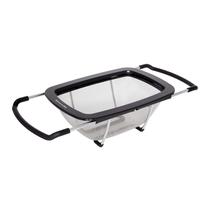 Escorredor de Aço Inoxidável KitchenAid - Expansível e Preto