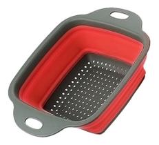 Escorredor De Alimentos Massas Legumes Retratil Silicone - TOP HOUSE