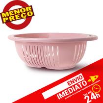 Escorredor de Alimentos Salada Macarrão Frutas Cesto 3 Litros Resistente - Usual