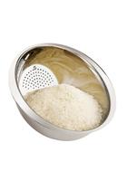 Escorredor De Arroz Aço Inox Lava Alimentos Multiuso 26cm