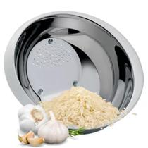 Escorredor De Arroz Aço Inox Lavador Alimentos Utensílio Cozinha Fratelli