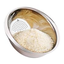 Escorredor De Arroz Frutas Legumes Redondo Aço Inox Premium
