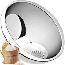 Escorredor de Arroz Inox 24 cm Fratelli Inox Escorredor de Arroz Inox 24 cm Fratelli Inox