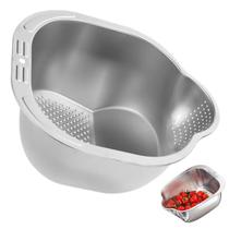 Escorredor de Arroz Inox Feijao Grao Fruta Legume Verdura Versatil Cozinha Preparo Higienico Resistente Escorredor de Arroz Inox Feijao Grao Fruta Legume Verdura Versatil Cozinha Preparo Higienico Resistente