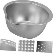 Escorredor De Arroz Massa Legumes Lavador Em Aço Inox Grande