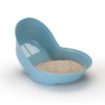 Escorredor de Arroz Verduras Azul Pratico com Encaixe Para Mão Escorredor de Arroz Verduras Azul Pratico com Encaixe Para Mão