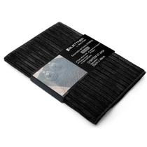 Escorredor de Copos Buettner Microfibra 80% Poliéster/20% Poliamida Cooking Stripes 23cm x 48cm Preto