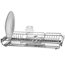 Escorredor de Embutir 57x26cm com Bandeja e Corrediças Deslizantes Schmitt em Aço Inox