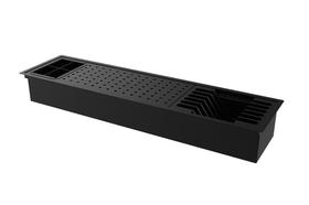 Escorredor De Embutir / Sobrepor Calha Inox Úmida Preto 75cm Escorredor De Embutir / Sobrepor Calha Inox Úmida Preto 75cm