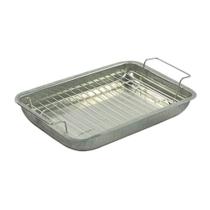 Escorredor de Frituras e Assadeira P 24x38cm em Arame Galvanizado e Alumínio para Cozinha Aramefer Escorredor de Frituras e Assadeira P 24x38cm em Arame Galvanizado e Alumínio para Cozinha Aramefer
