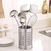 Escorredor De Garfo Faca Colher Porta Talher Inox Cozinha Suporte Talheres Escorredor De Garfo Faca Colher Porta Talher Inox Cozinha Suporte Talheres