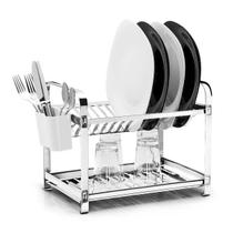 Escorredor de Louça 12 Pratos Cozinha Aço Inox Não Enferruja Escorredor de Louça 12 Pratos Cozinha Aço Inox Não Enferruja