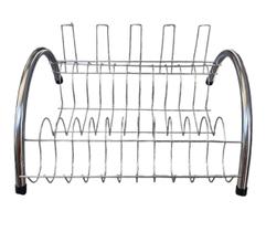 ESCORREDOR DE LOUÇA AÇO CROMADO COM SUPORTE PARA 5 COPOS 37,5x16x39,5CM 1/70 ESCORREDOR DE LOUÇA AÇO CROMADO COM SUPORTE PARA 5 COPOS 37,5x16x39,5CM 1/70