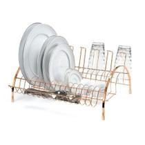 Escorredor de Louça Arthi Fantastik Rose Gold com Porta Copos