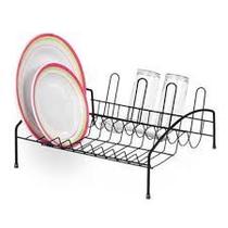 Escorredor de Louça black 10 Pratos 04 Copos Espaço Lateral