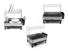 Escorredor de Louça Calha Úmida Speciale Pro 32x48,5x42cm em Aço Inox com Bandeja Coletora Escorredor de Louça Calha Úmida Speciale Pro 32x48,5x42cm em Aço Inox com Bandeja Coletora