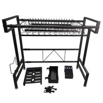 Escorredor de Louça Cozinha Modular Pia Bancada Suspenso Ajustavel Louça Prato Copo Utensilios Organizaçao Gancho Prateleira Resistente Duravel