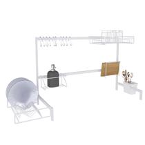 Escorredor de Louça Cozinha Modular Suspensa 80,5 cm Autossustentável Multiuso para Pia e Balcão