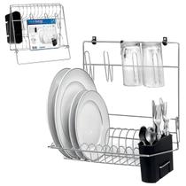 Escorredor De Louça De Parede Suspenso Dobrável Para Prato Copo E Talheres 4105 Escorredor De Louça De Parede Suspenso Dobrável Para Prato Copo E Talheres 4105