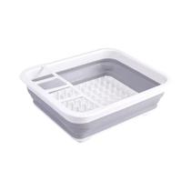 Escorredor De Louça Dobrável Multifuncional Organizador De Utensílios De Cozinha Para Bancada - TUUTH