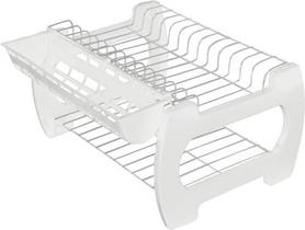 Escorredor de Louça Dois Andares Inox Madefer Modelo Duplo Misto para Cozinha Escorredor de Louça Dois Andares Inox Madefer Modelo Duplo Misto para Cozinha