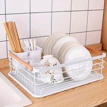 Escorredor de Louça em Aço grande e compacto para pratos, copos e talhares