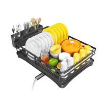 Escorredor De Louça Grande À Prova De Ferrugem Com Bandeja De Drenagem E Suporte Para Utensílios