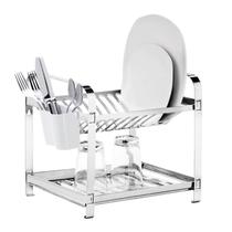 Escorredor De Louça Grande Inox 12 Pratos Com Porta Talheres Escorredor De Louça Grande Inox 12 Pratos Com Porta Talheres