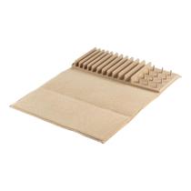 Escorredor de louça Hudson Rack n' Mat com tapete 60x45cm bege