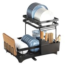 Escorredor De Louça Pia Bancada Talheres Cozinha Duplo Luxo