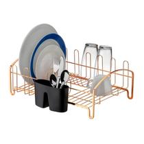 Escorredor de Louça Porta Talheres Prato Copos Rose Gold Cozinha - 1681RG Future Escorredor de Louça Porta Talheres Prato Copos Rose Gold Cozinha - 1681RG Future