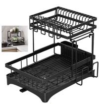 Escorredor de Louça Prato Copo Talher Utensilios Mesa Pia Bancada Cozinha Organizaçao Limpeza Resistente Multiuso