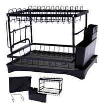 Escorredor de Louça Prato Copo Talheres Utensilios Cozinha Pia Bancada Limpeza Organizaçao Multiuso