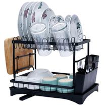 Escorredor de Louça Prato Copo Talheres Utensilios Pia Mesa Bancada Cozinha Multiuso Limpeza Resistente