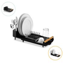 Escorredor De Louça Pratos Copos Talheres Aço Retrátil Escorredor De Louça Pratos Copos Talheres Aço Retrátil