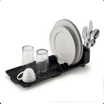 Escorredor De Louça Pratos Copos Talheres Preto Pia Cozinha - Dasplast