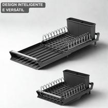 Escorredor de Louça Retrátil com Bandeja Expansível Design Inteligente e Versátil p/ 8 Pratos WESTING by BSMIX